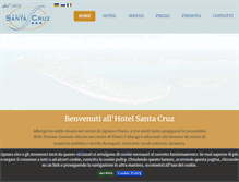 Tablet Screenshot of hotelsantacruz.it